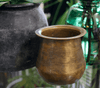 Mässingmugg för förvaring - Fin patina