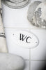 Metallskylt WC