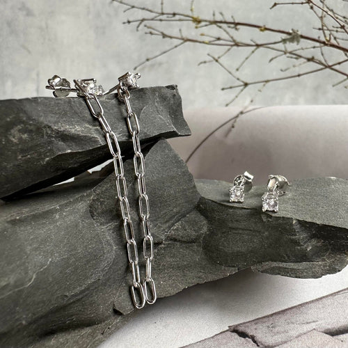 Mix box m. 4 øreringe - Jessica Sterling silver - VIAMAJA.DK