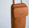 Mobil crossbody FREJA Cognac, Cognacläder
