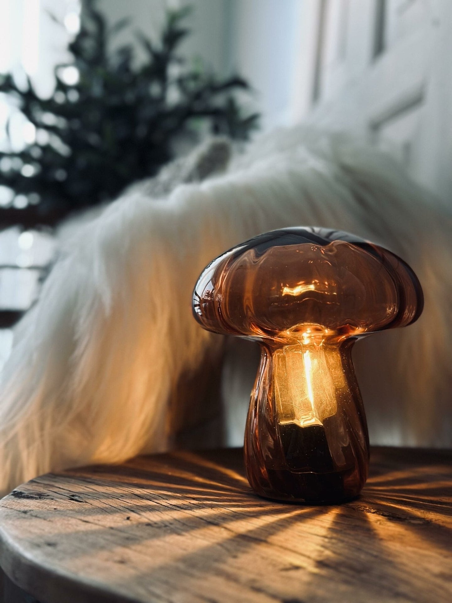 MUSHROOM Lampe – Cognac - VIAMAJA.DK
