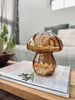MUSHROOM Lampa med LED 15 cm – Cognac