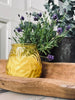 Myggljus Citronella i färgat glas - GUL