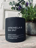 Myggljus - Citronella & Havssalt - Svart