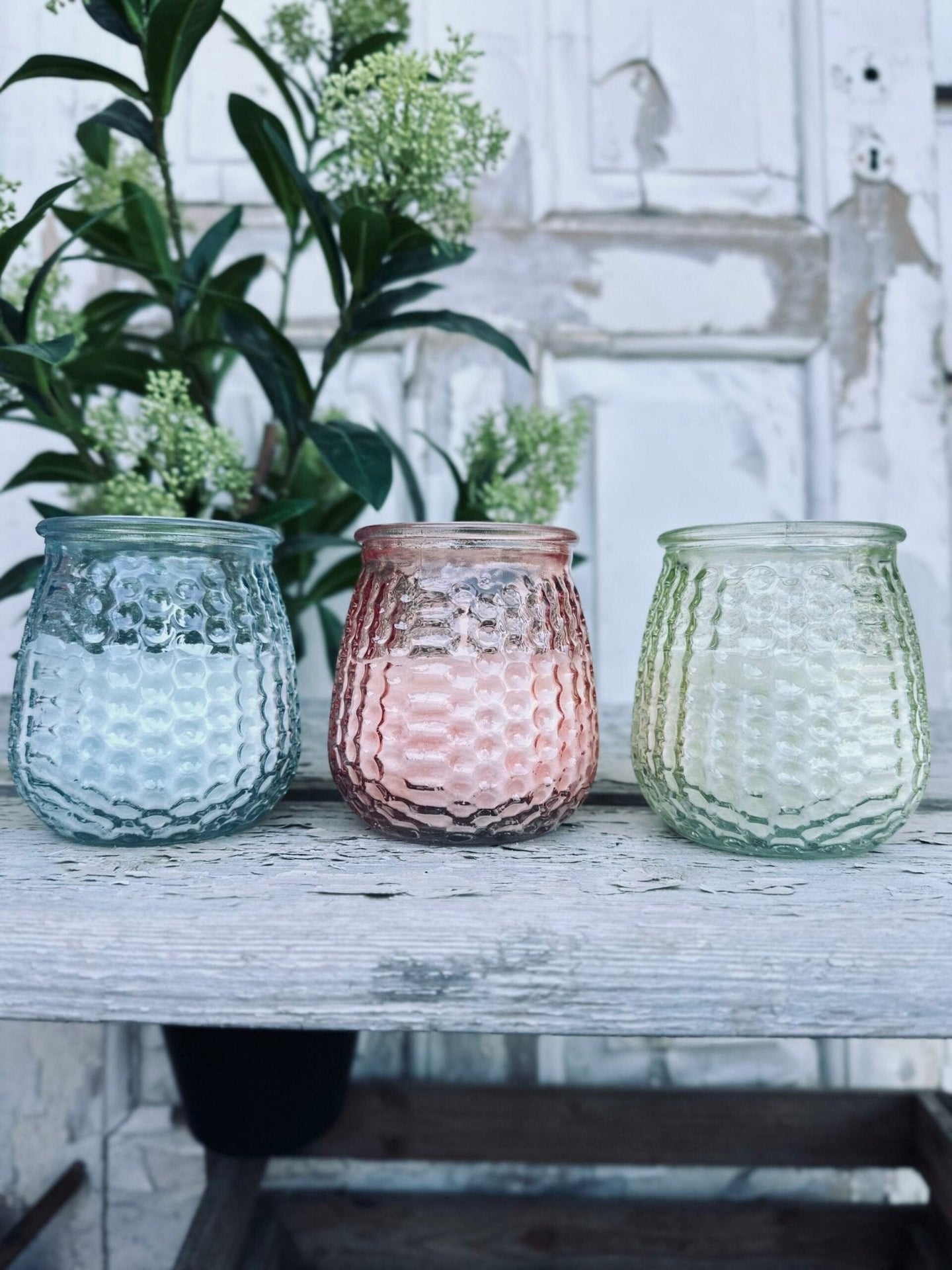 Myggelys Color – Citronella Mix i farvet glas - VIAMAJA.DK