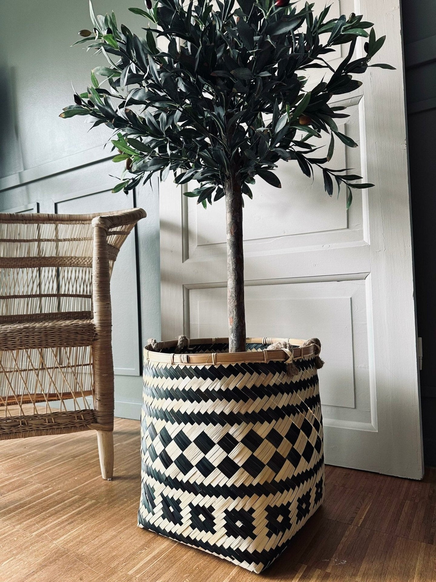 Naturkasser i 3 størrelser – Bambus håndlavet - VIAMAJA.DK