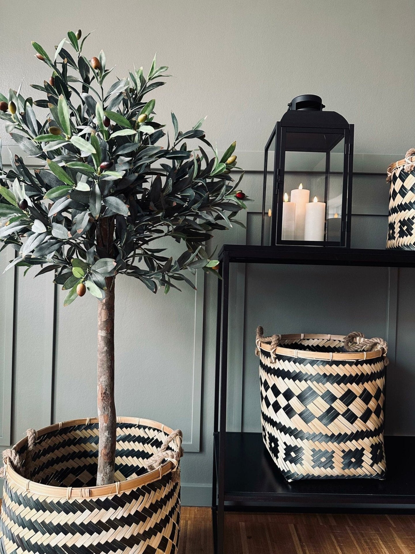 Naturkasser i 3 størrelser – Bambus håndlavet - VIAMAJA.DK