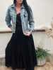 Kjol Boheme cotton – S/M Svart