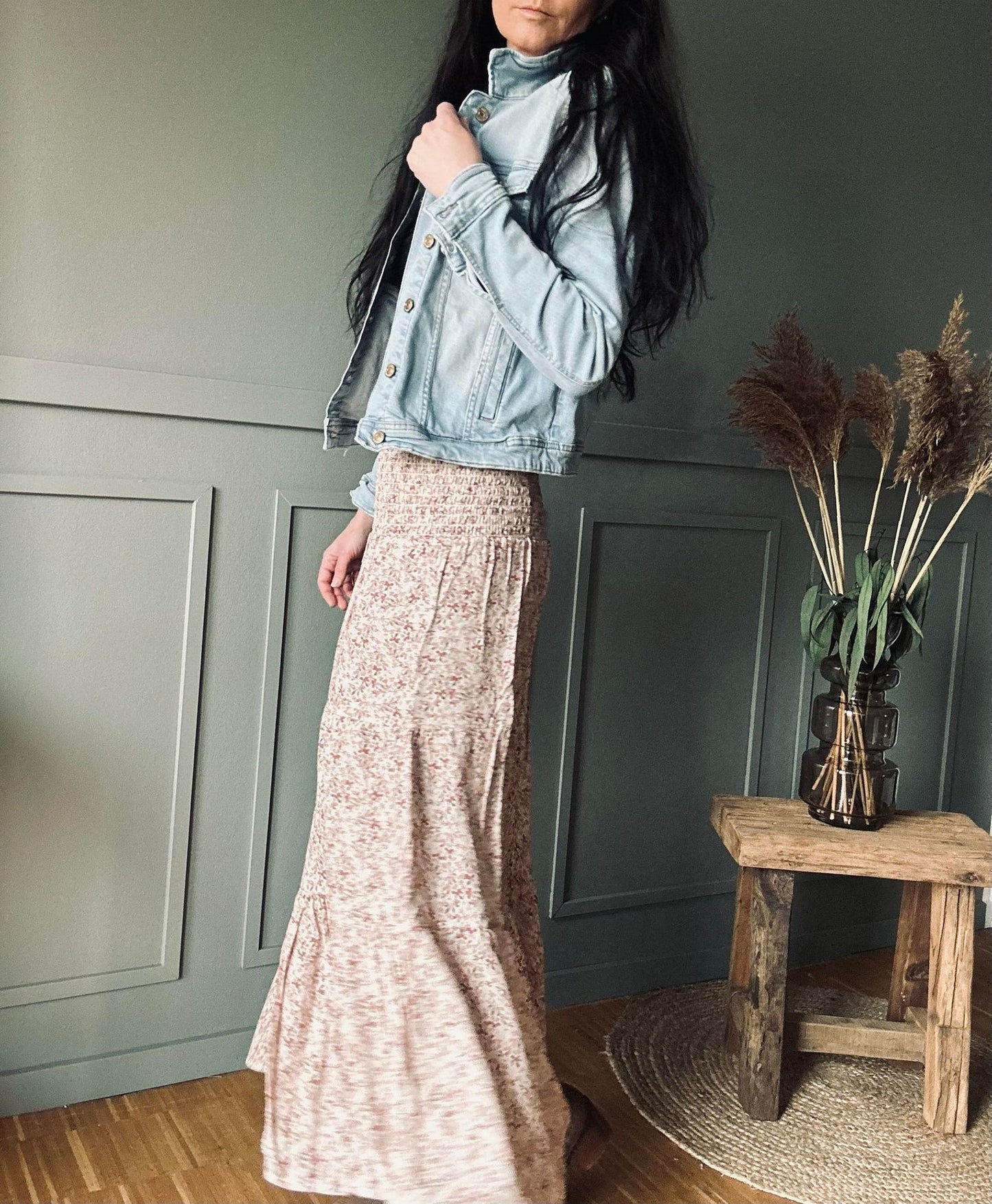 Nederdel Boho Rose - VIAMAJA.DK