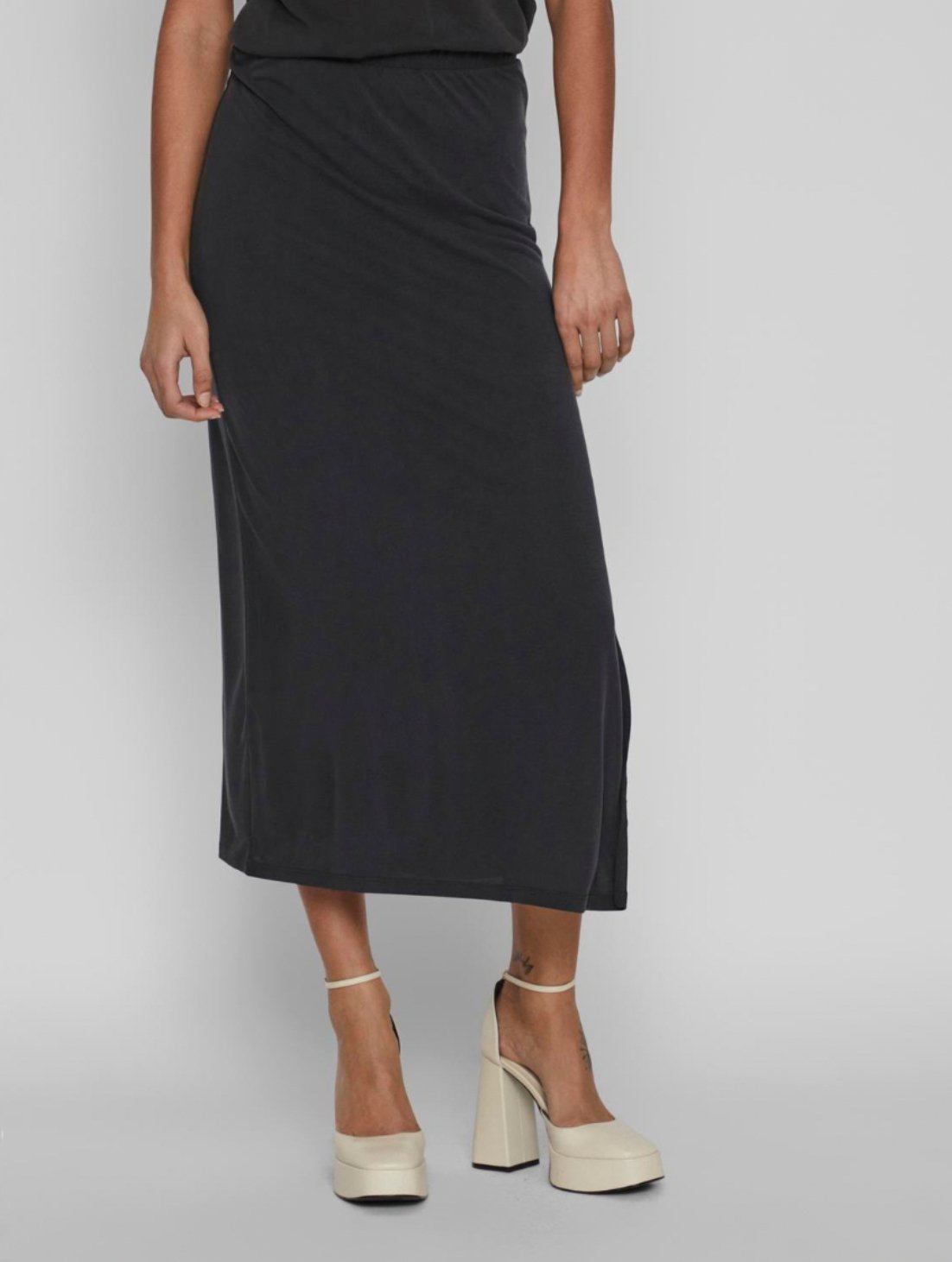 Nederdel med høj talje - VIAMAJA.DK