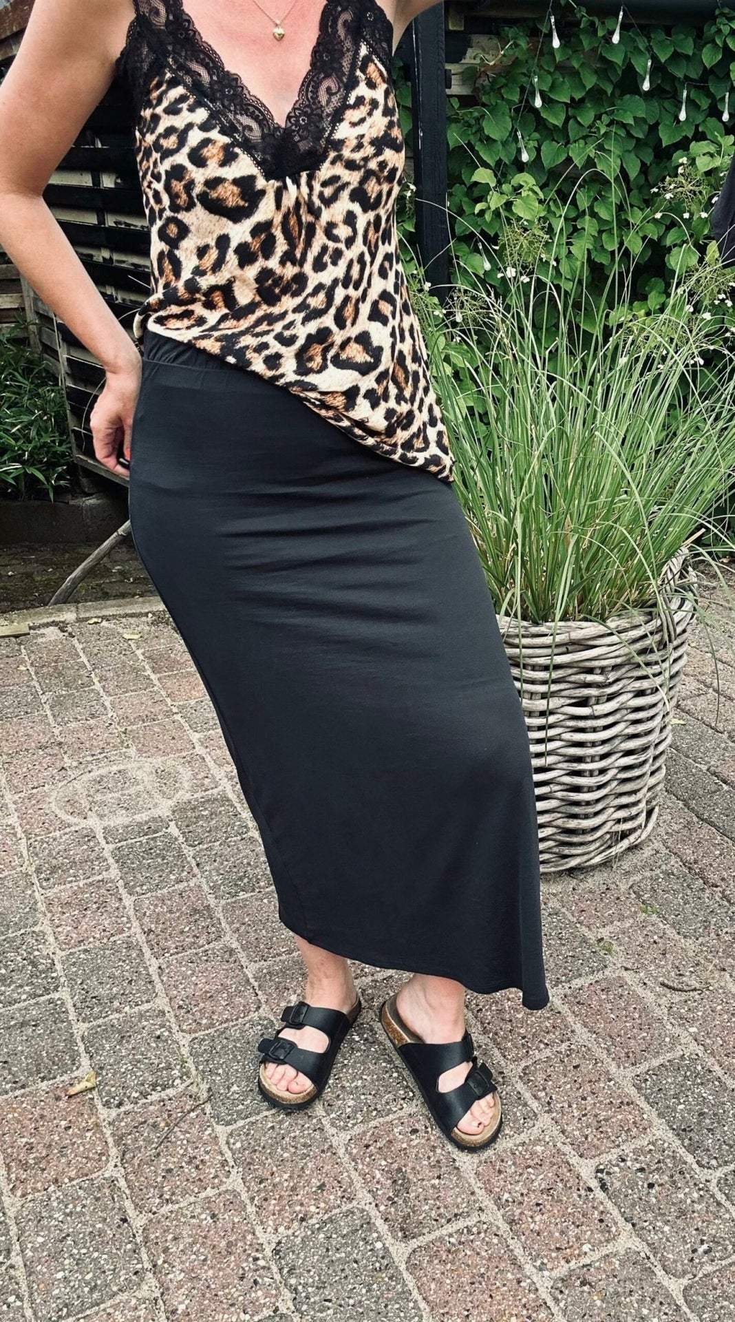 Nederdel med høj talje - VIAMAJA.DK