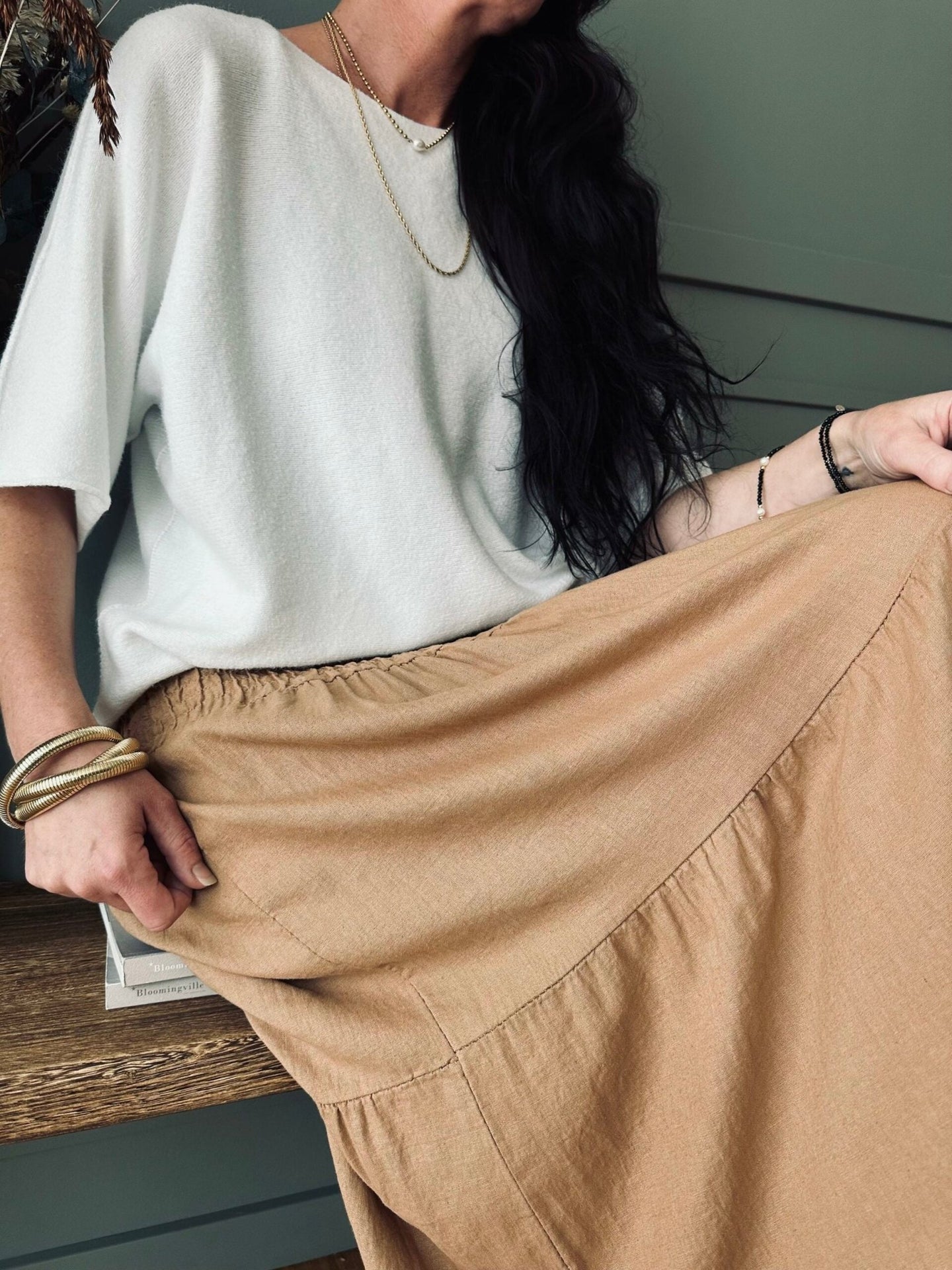 Nederdel med smock - MACCHIATO - VIAMAJA.DK