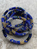 Nepal armband - Blue diamond