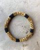Nepal armband – Svart / Guld deluxe