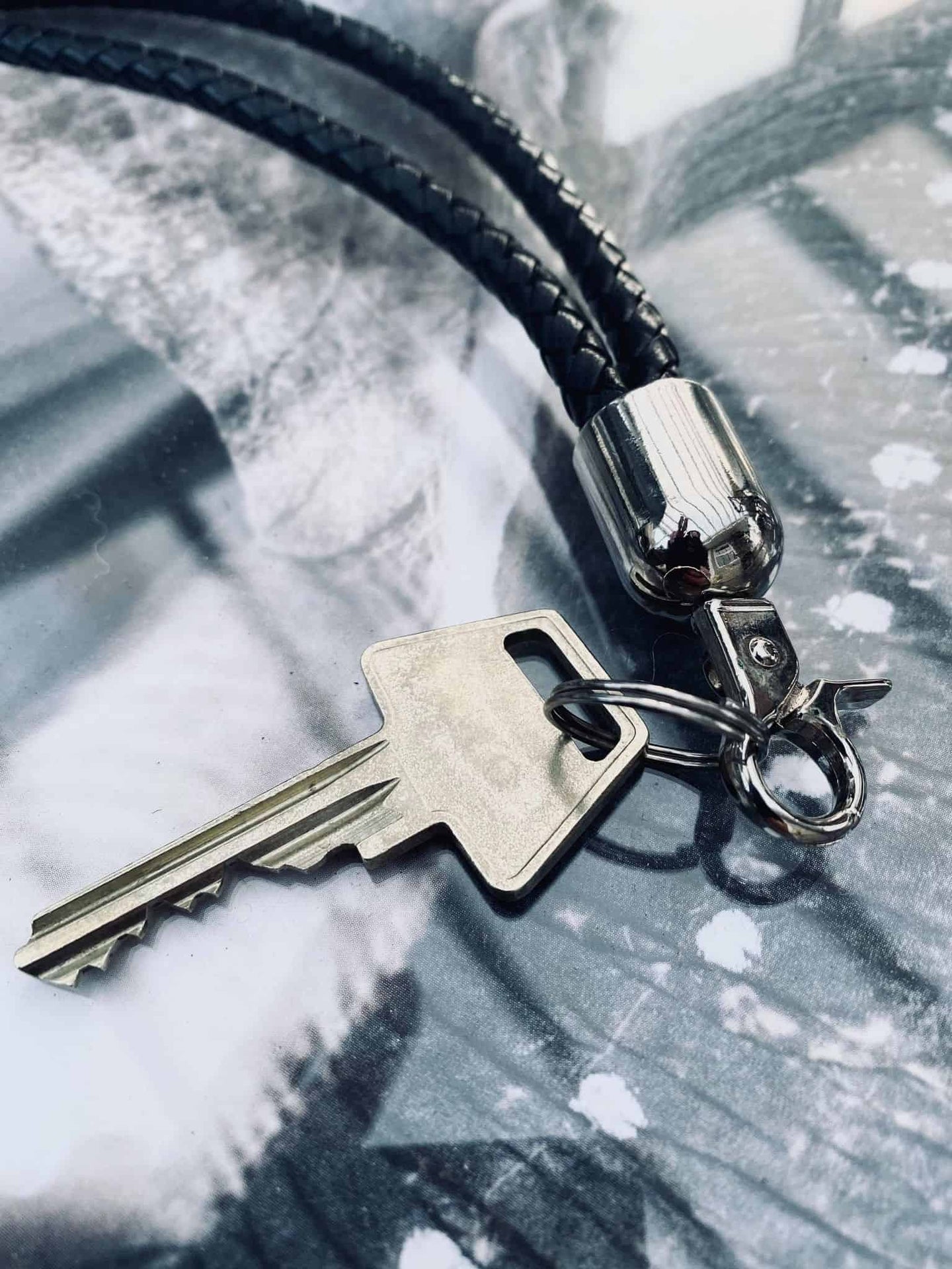 Nøglesnor - Sort læder - VIAMAJA.DK