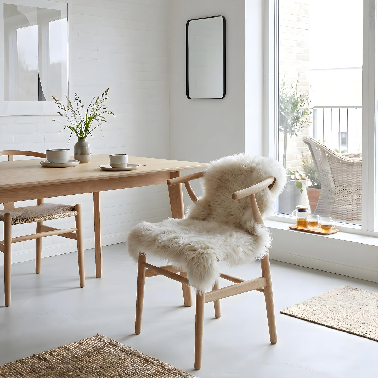Lammskinn Linen - 85x55cm