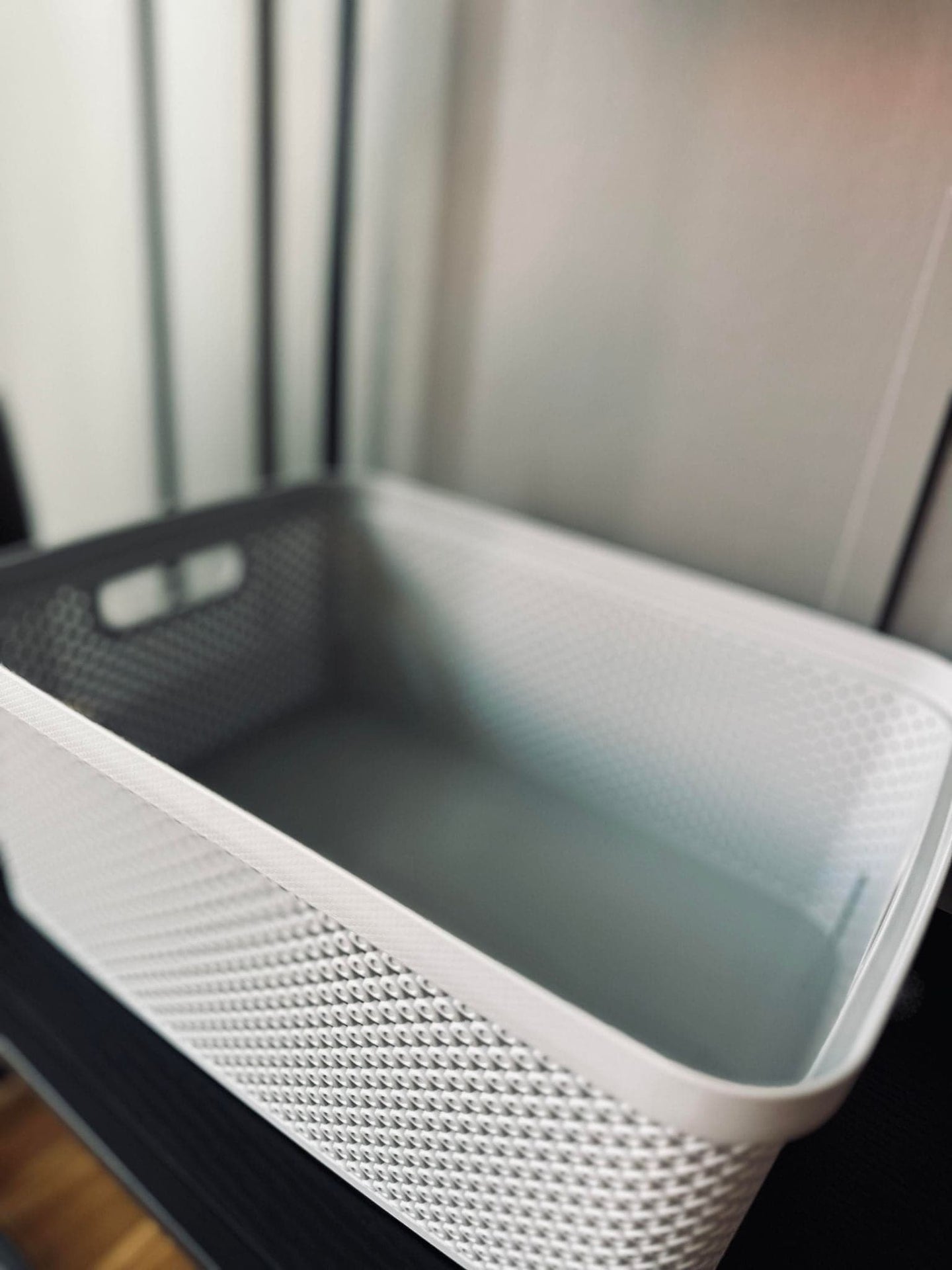 Opbevaringskasse med låg i Grå - Large - VIAMAJA.DK