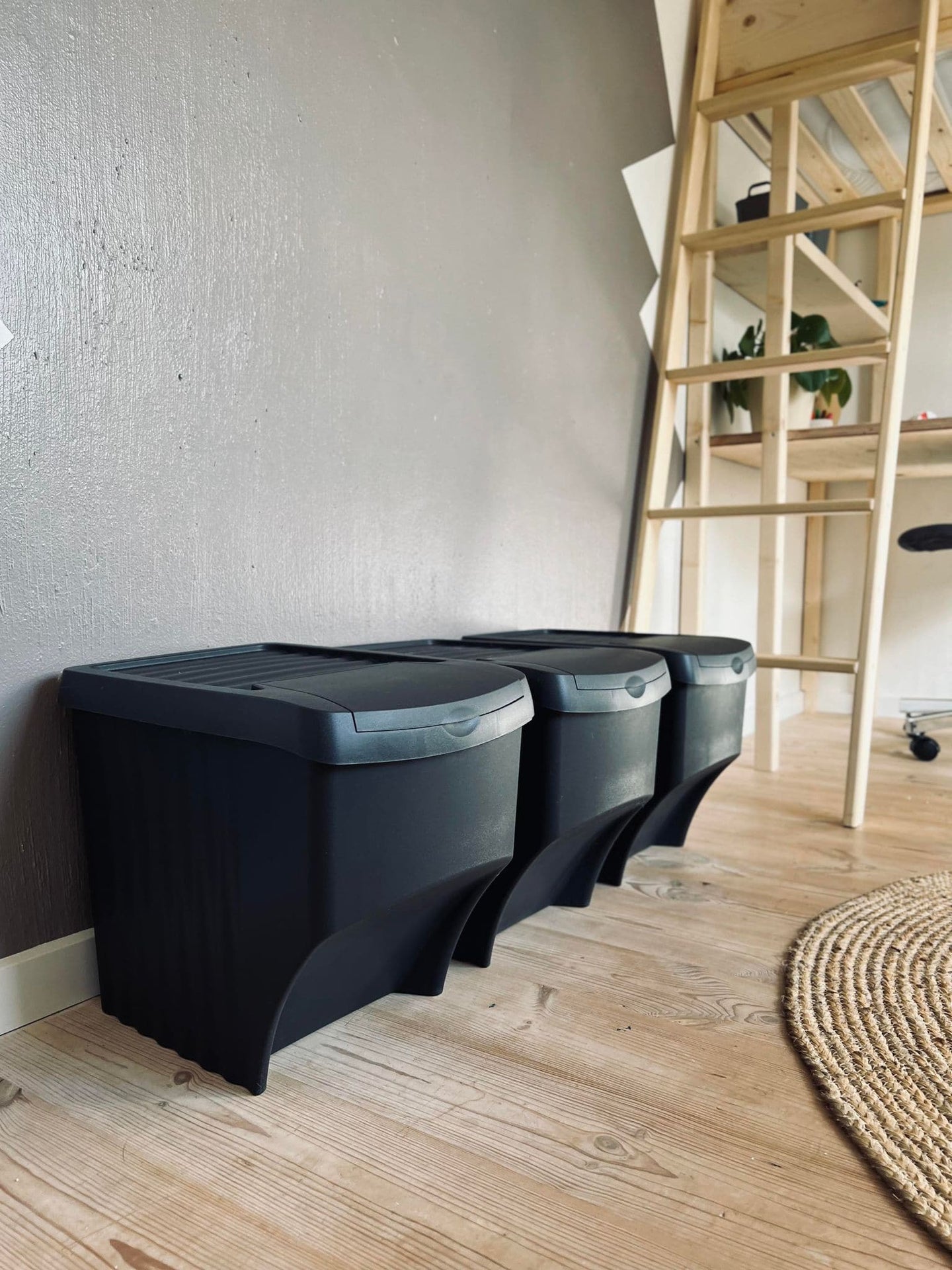 Opbevaringskasser 3 stk - RECYCLING - VIAMAJA.DK