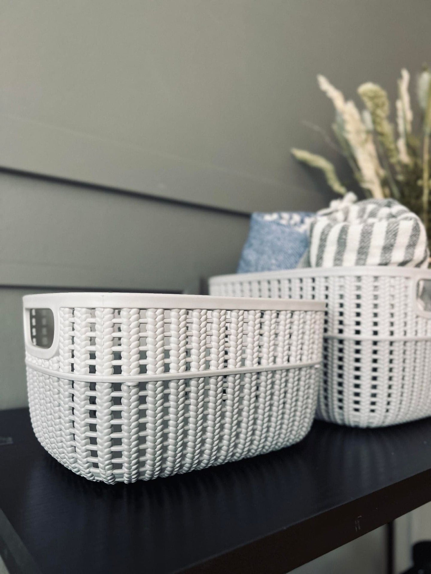 Opbevaringskurv Hally Small - Grey - VIAMAJA.DK