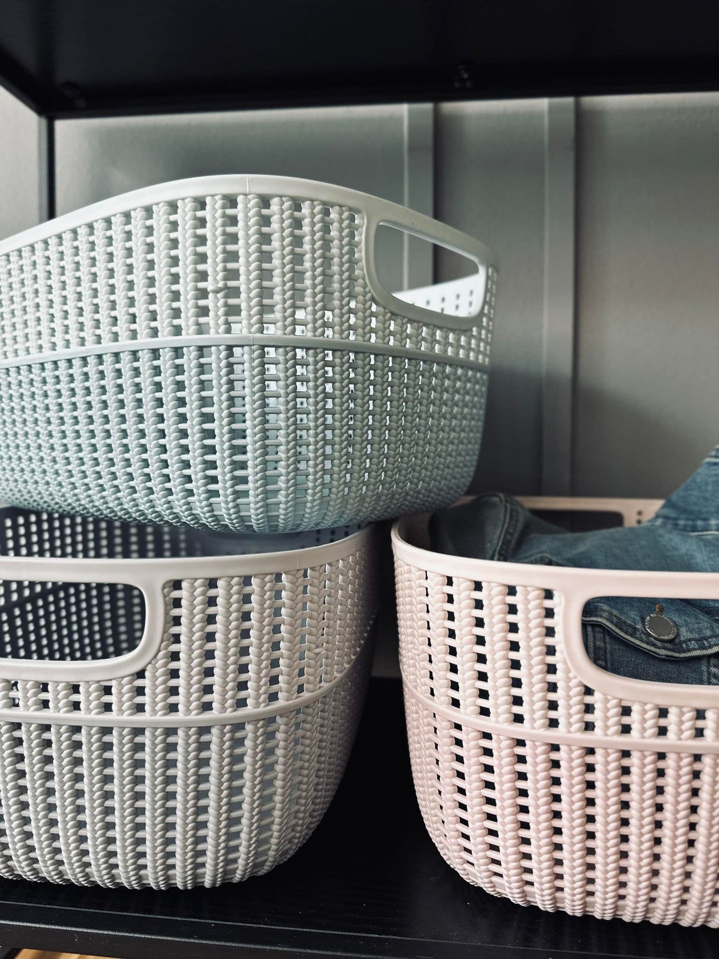 Opbevaringskurv Hally XL – Blue - VIAMAJA.DK