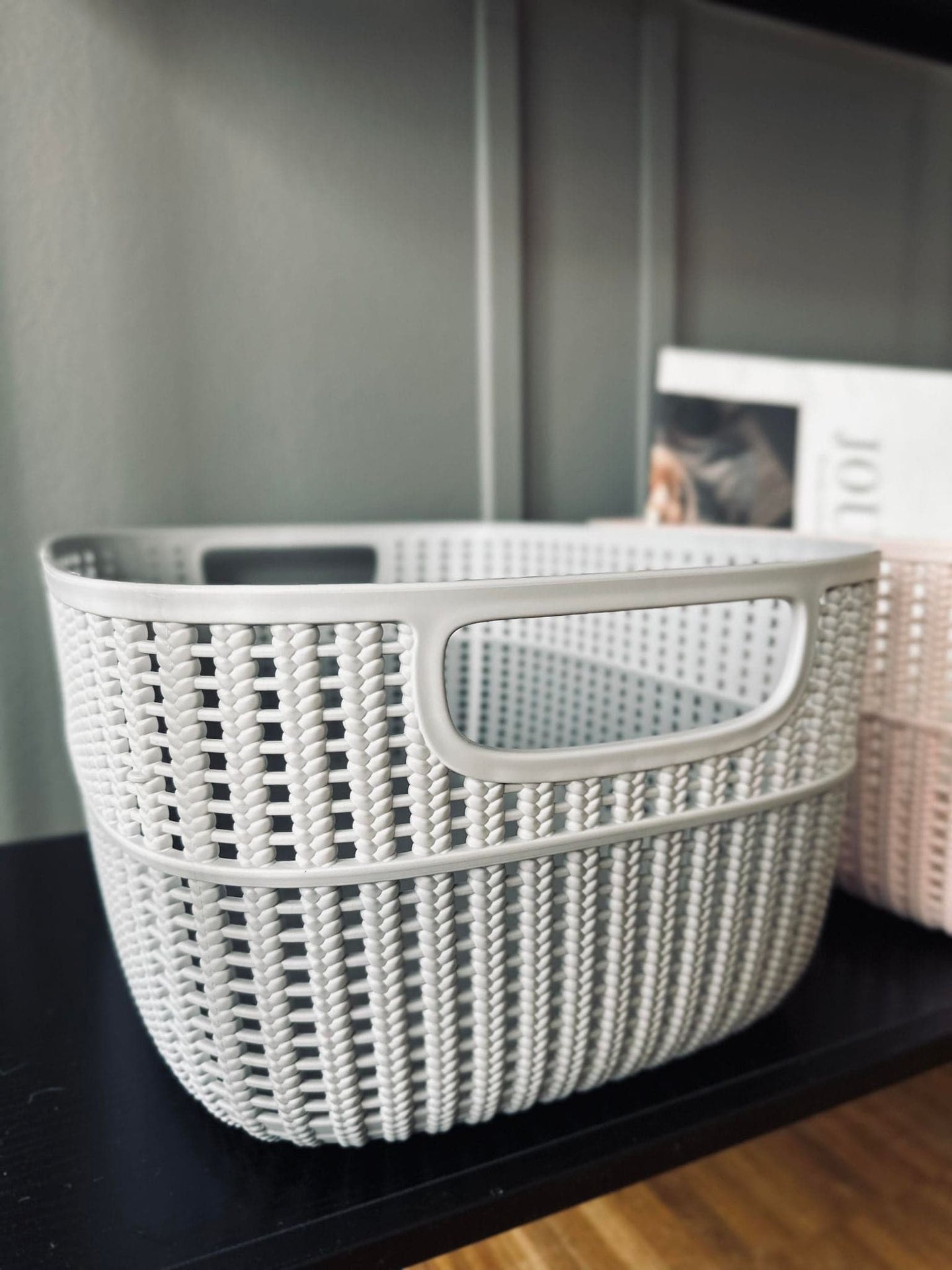 Opbevaringskurv Hally XL – Grå - VIAMAJA.DK