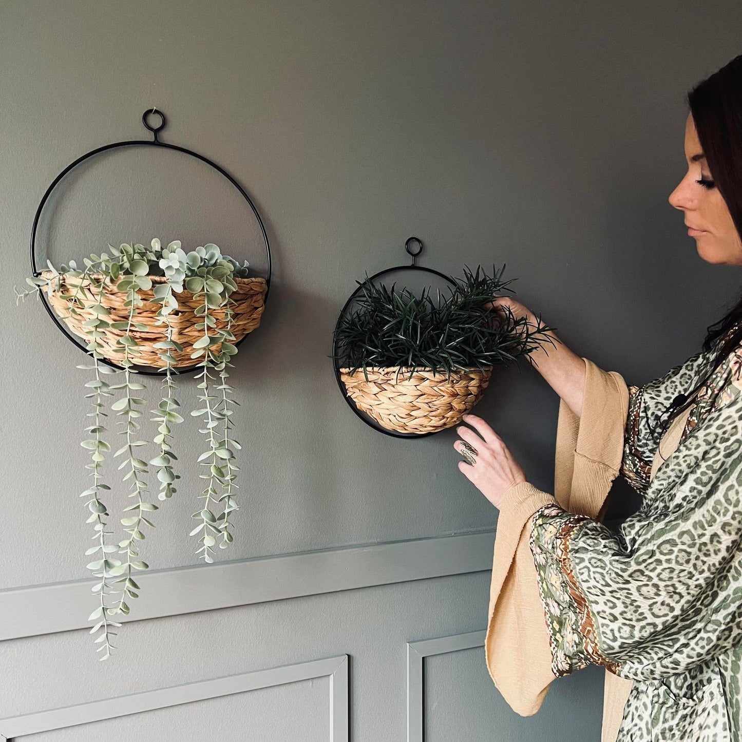 Ophæng med plantekurv - Stor - VIAMAJA.DK