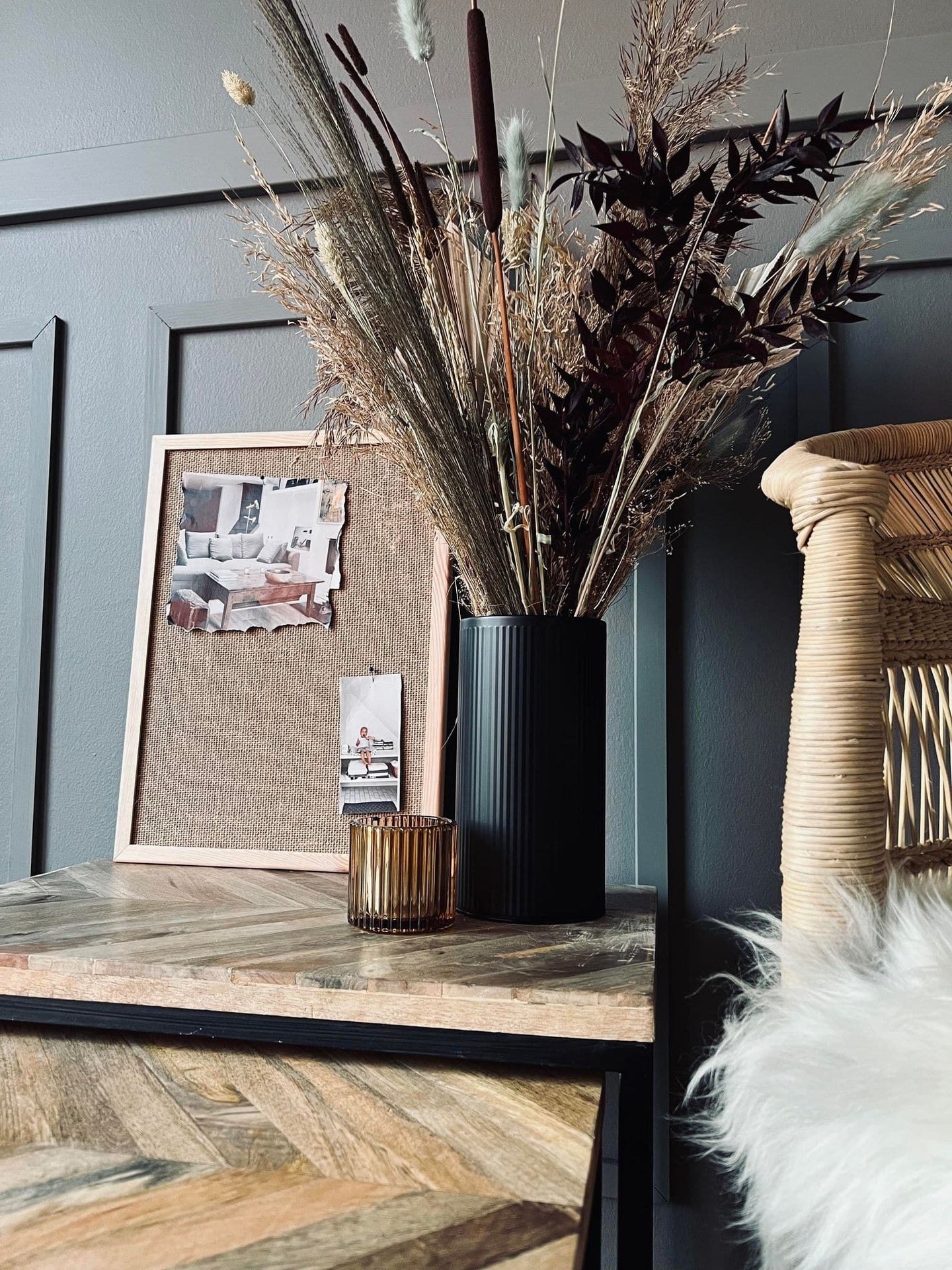 Opslagstavle i Hessian - 30x40cm Natur - VIAMAJA.DK