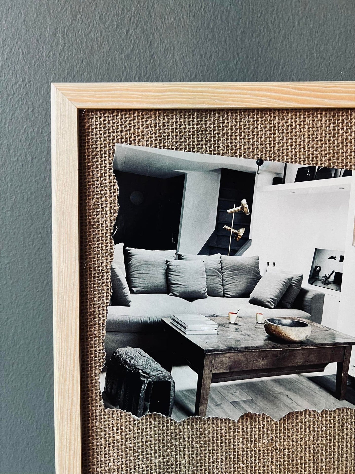 Opslagstavle i Hessian - 30x40cm Natur - VIAMAJA.DK