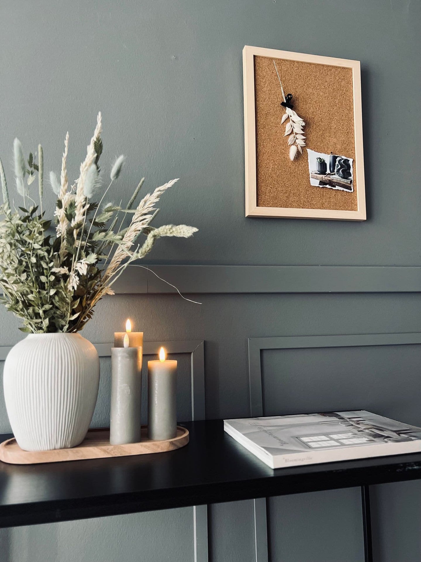 Opslagstavle kork med kraftig ramme - Natur 30x40cm - VIAMAJA.DK