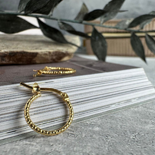 Øreringe Alexa Golden 18K forgyldt - VIAMAJA.DK