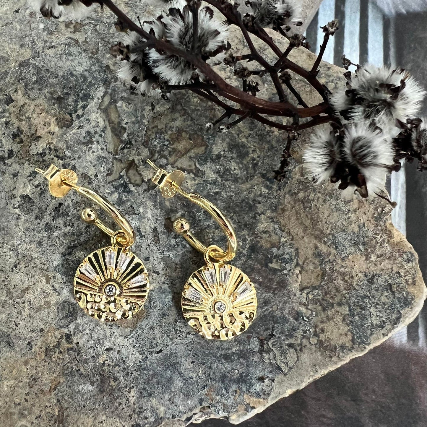 Øreringe Becky 18K forgyldt - VIAMAJA.DK