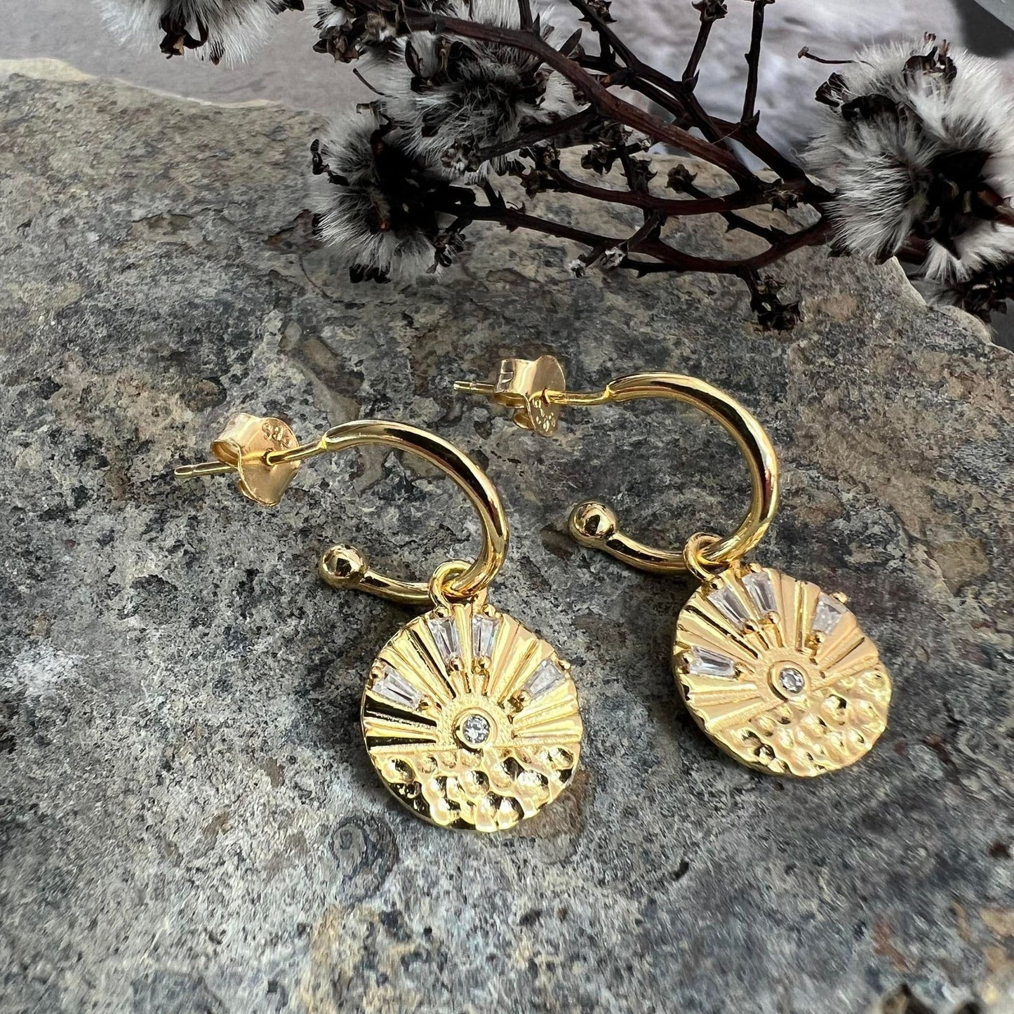 Øreringe Becky 18K forgyldt - VIAMAJA.DK