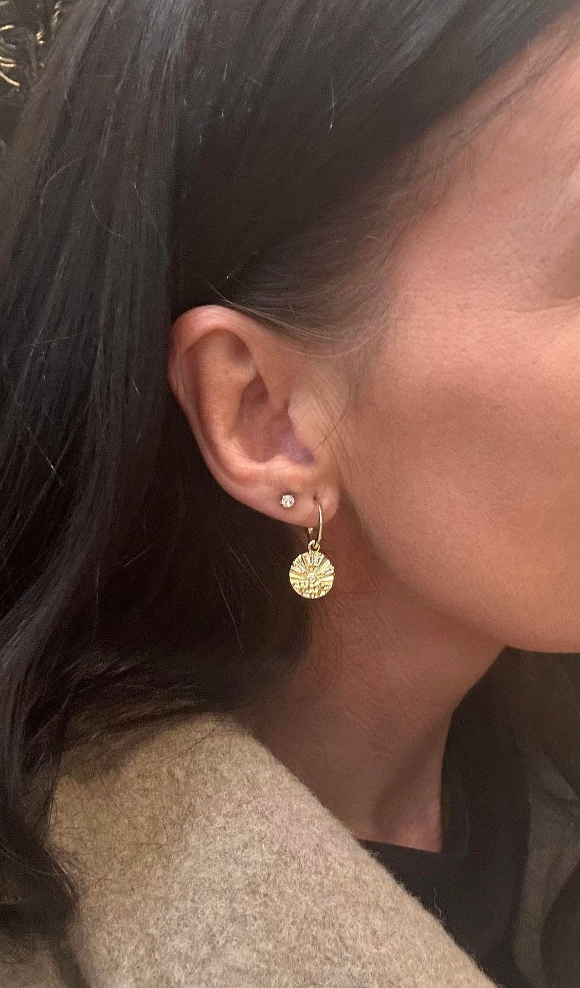 Øreringe Becky 18K forgyldt - VIAMAJA.DK