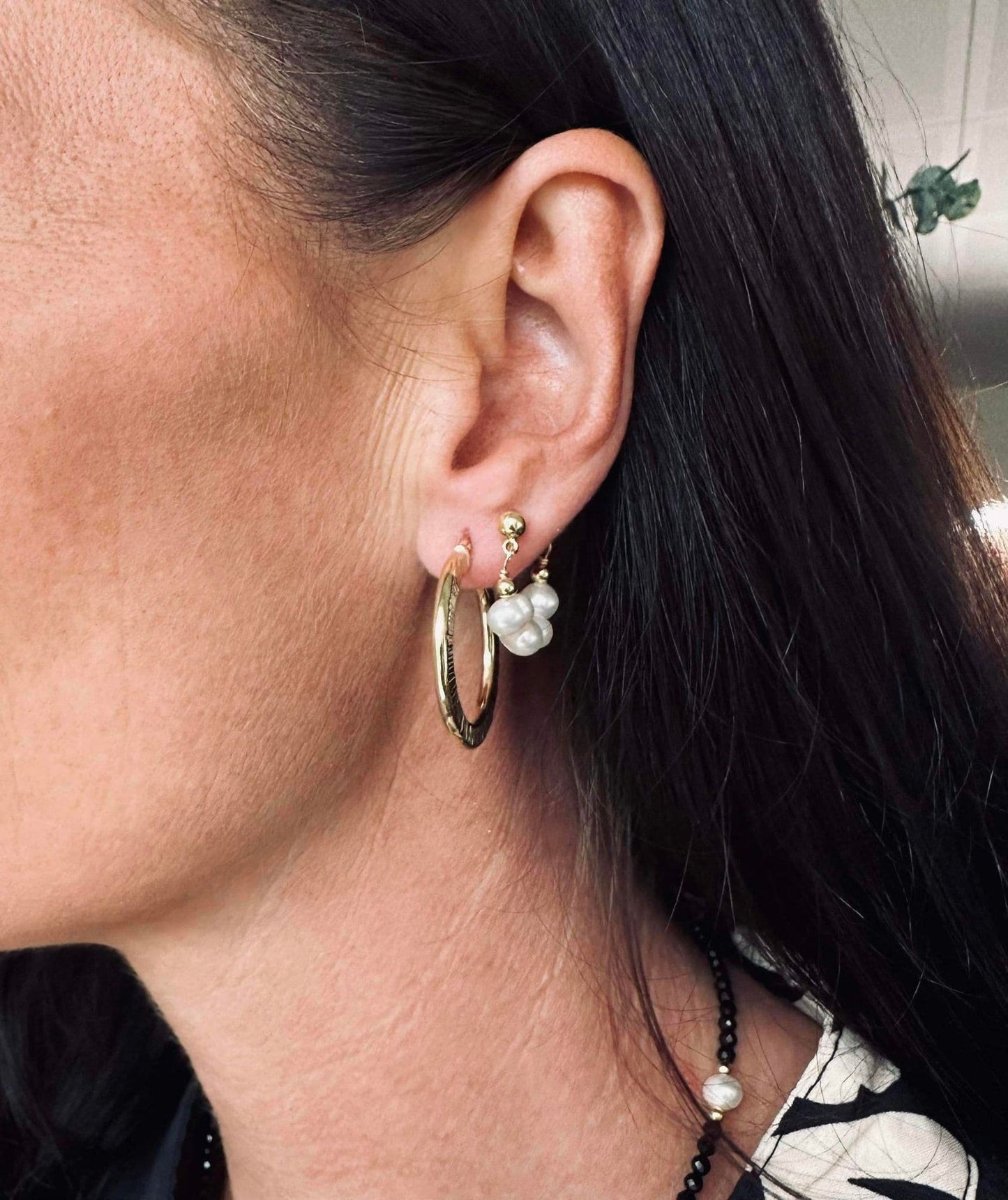 Øreringe Chloe Big Sterling Silver 18K forgyldt - VIAMAJA.DK