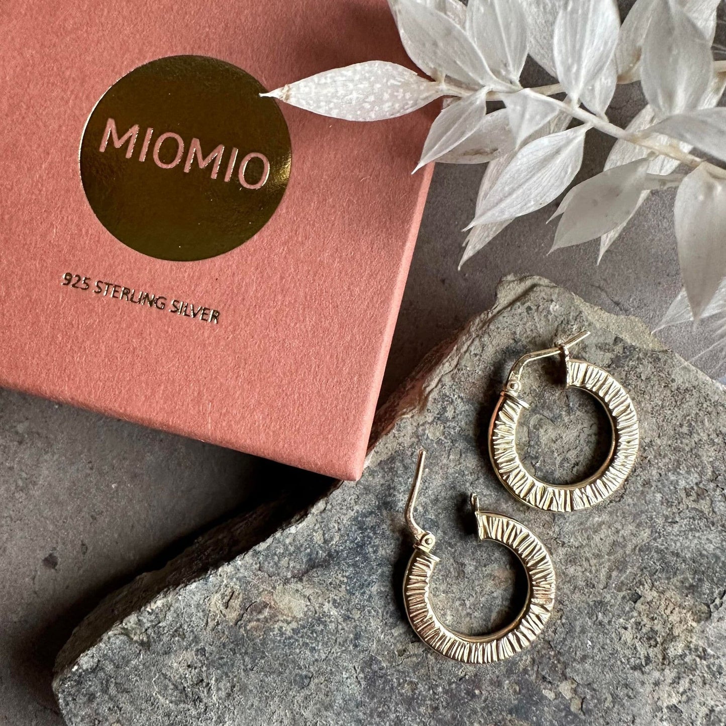 Øreringe Chloe small Sterling Silver 18K forgyldt - VIAMAJA.DK