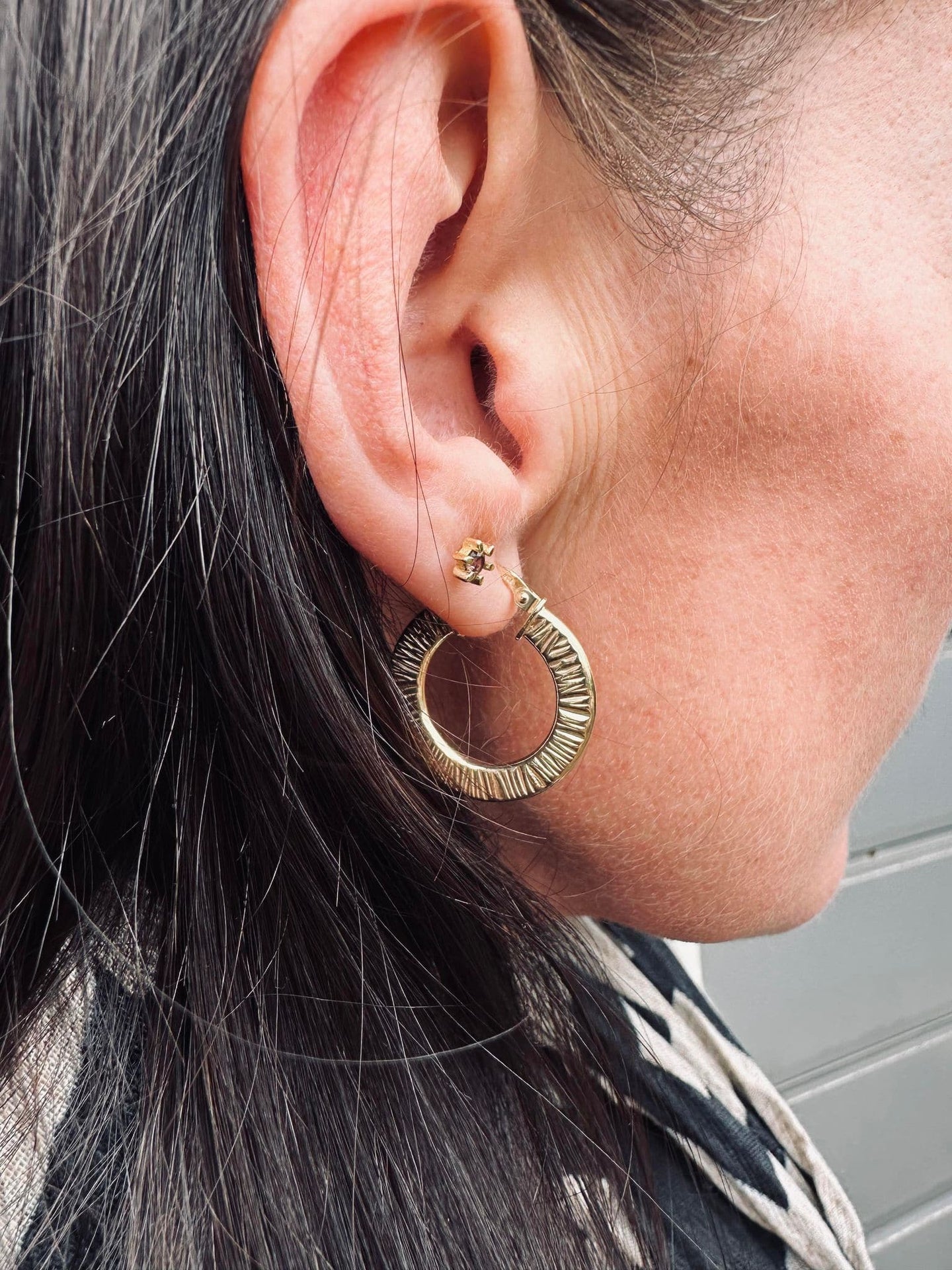 Øreringe Chloe small Sterling Silver 18K forgyldt - VIAMAJA.DK