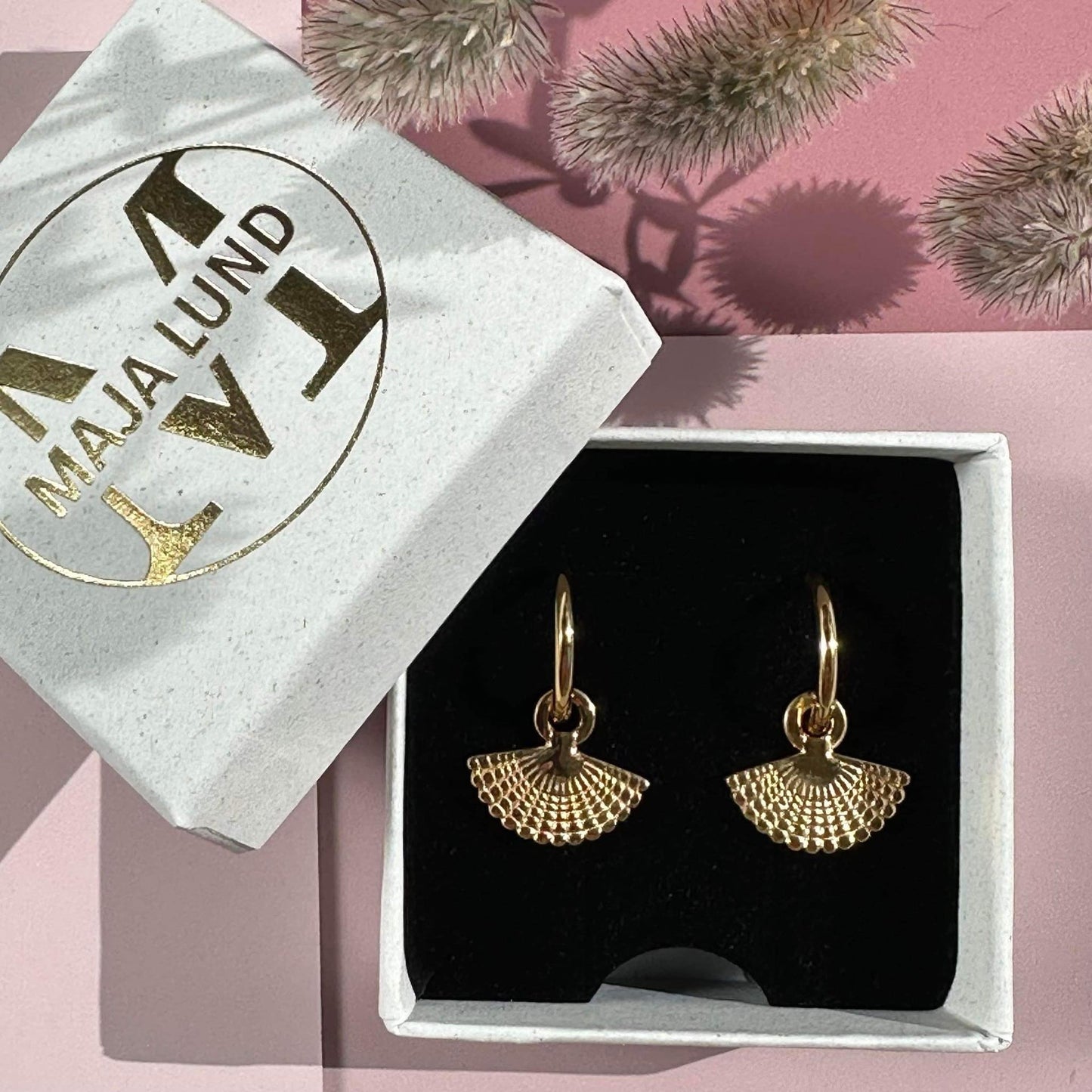 Øreringe Ella 18k forgyldt – Vandfast - VIAMAJA.DK