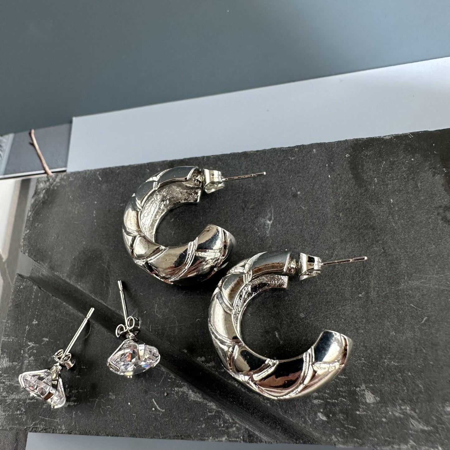 Øreringe Florence sølvbelagt - VIAMAJA.DK