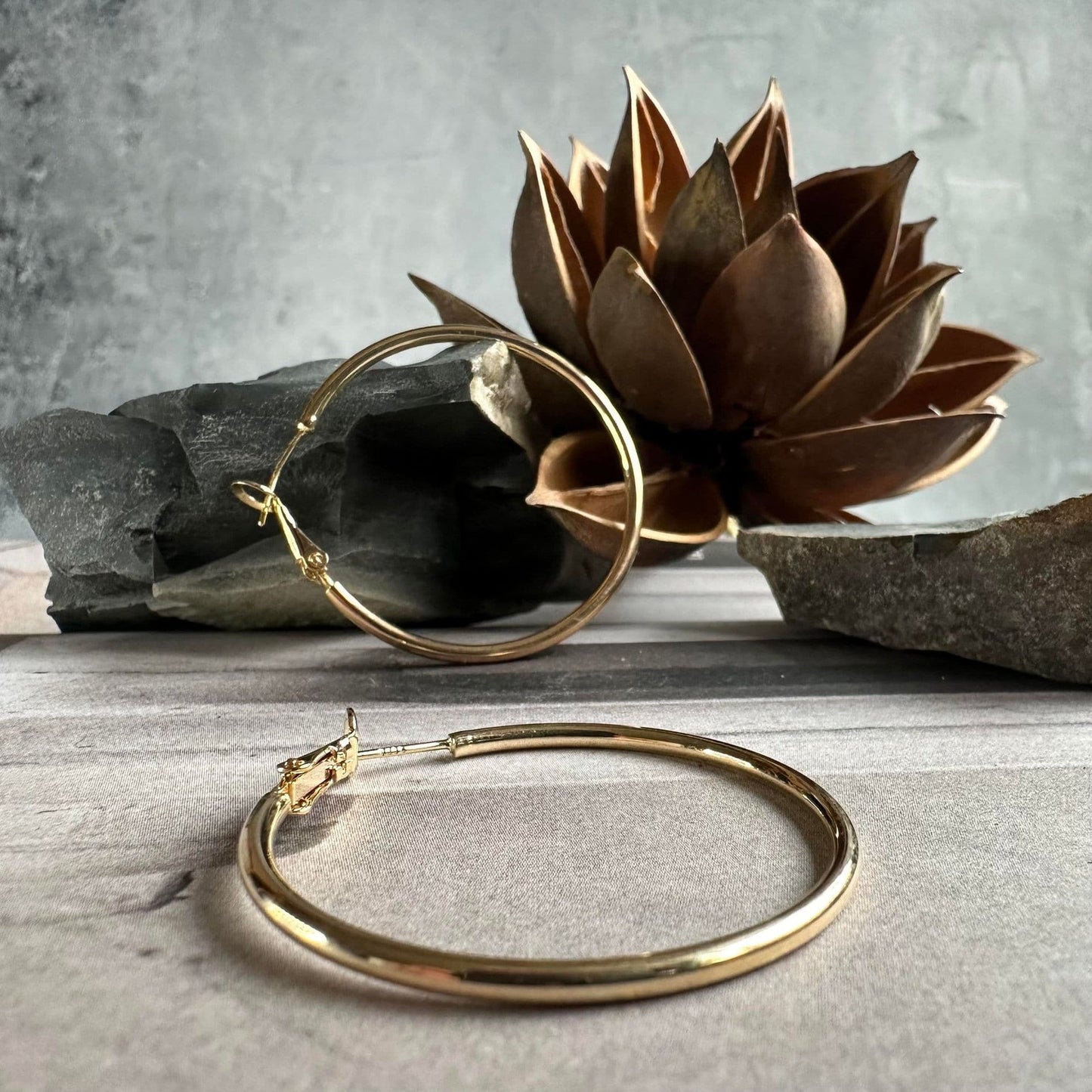 Øreringe Hazel 18k forgyldt - VIAMAJA.DK