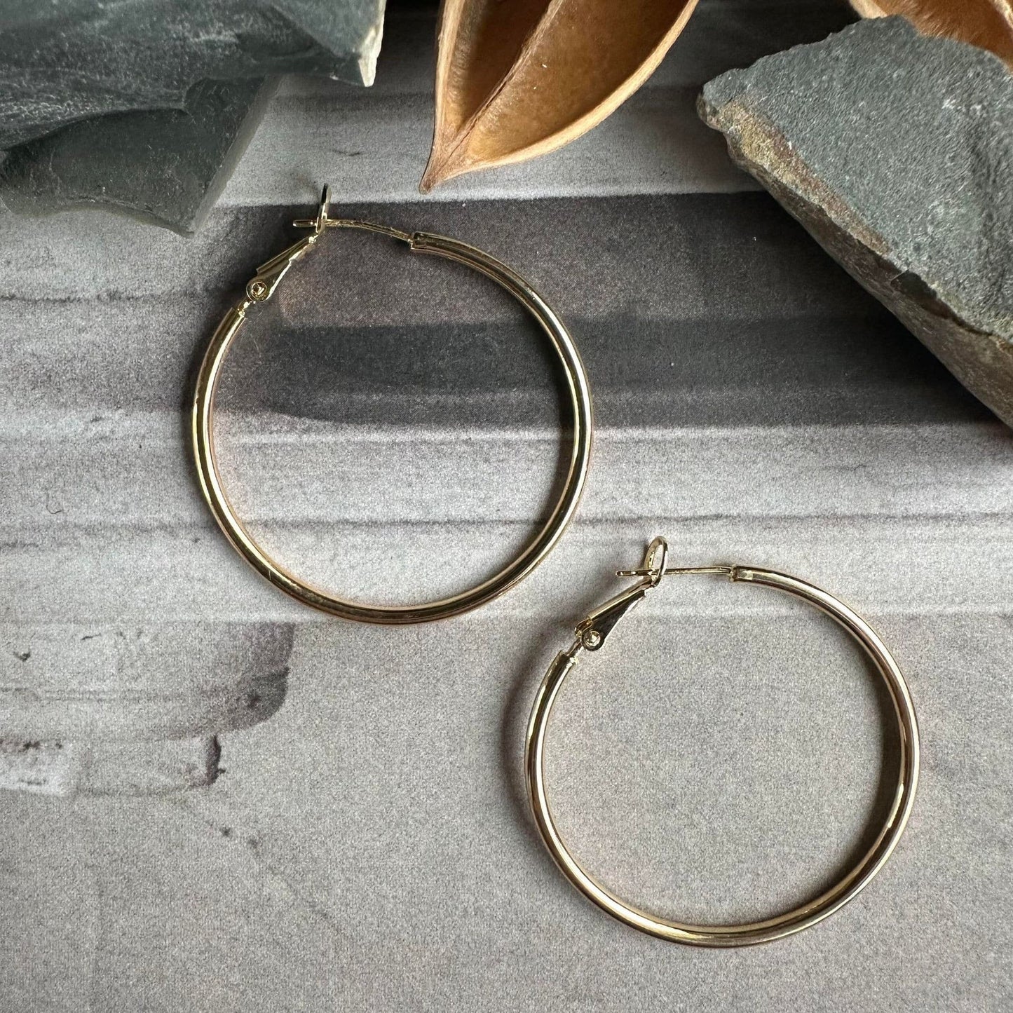 Øreringe Hazel 18k forgyldt - VIAMAJA.DK