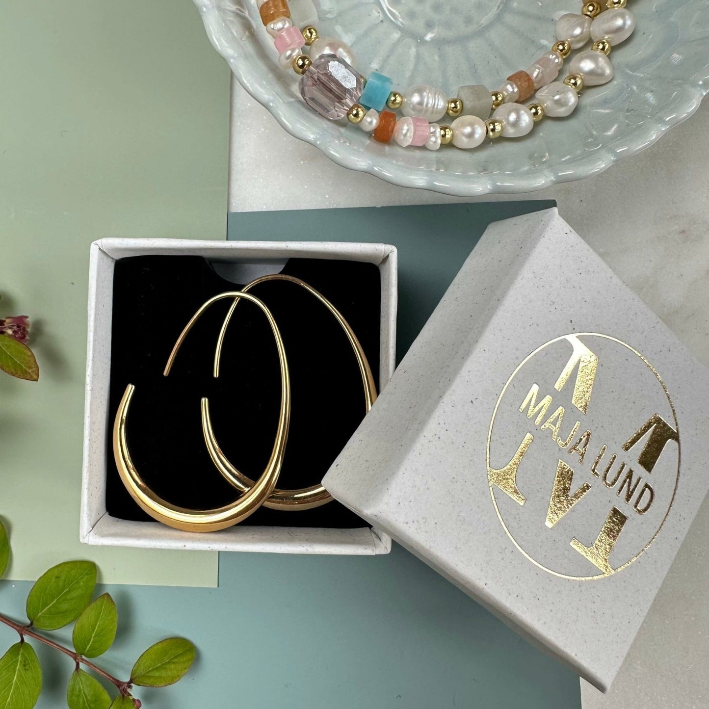 Øreringe Hella forgyldt - VIAMAJA.DK