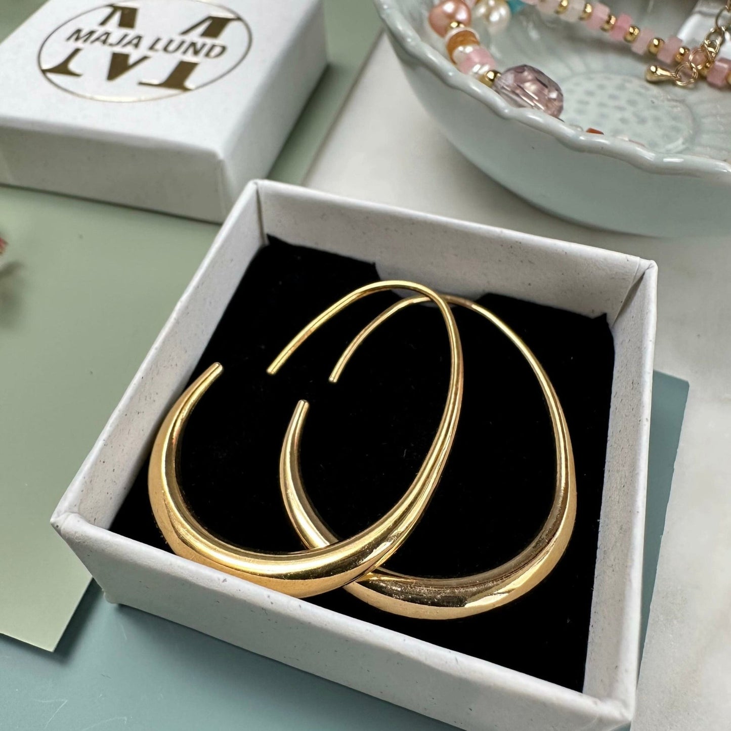 Øreringe Hella forgyldt - VIAMAJA.DK