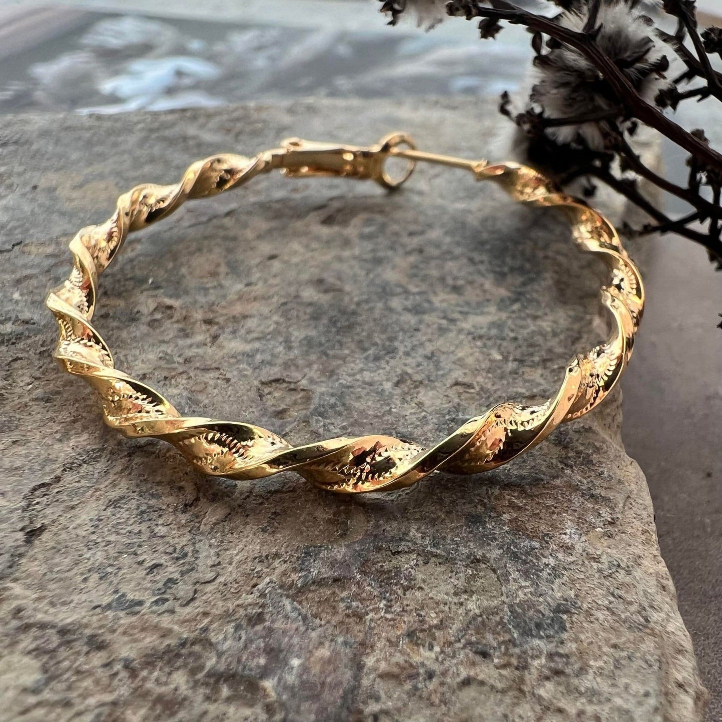 Øreringe Jenna Hoops 18K forgyldt - VIAMAJA.DK