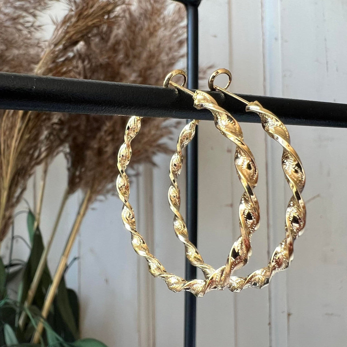 Øreringe Jenna Hoops 18K forgyldt - VIAMAJA.DK