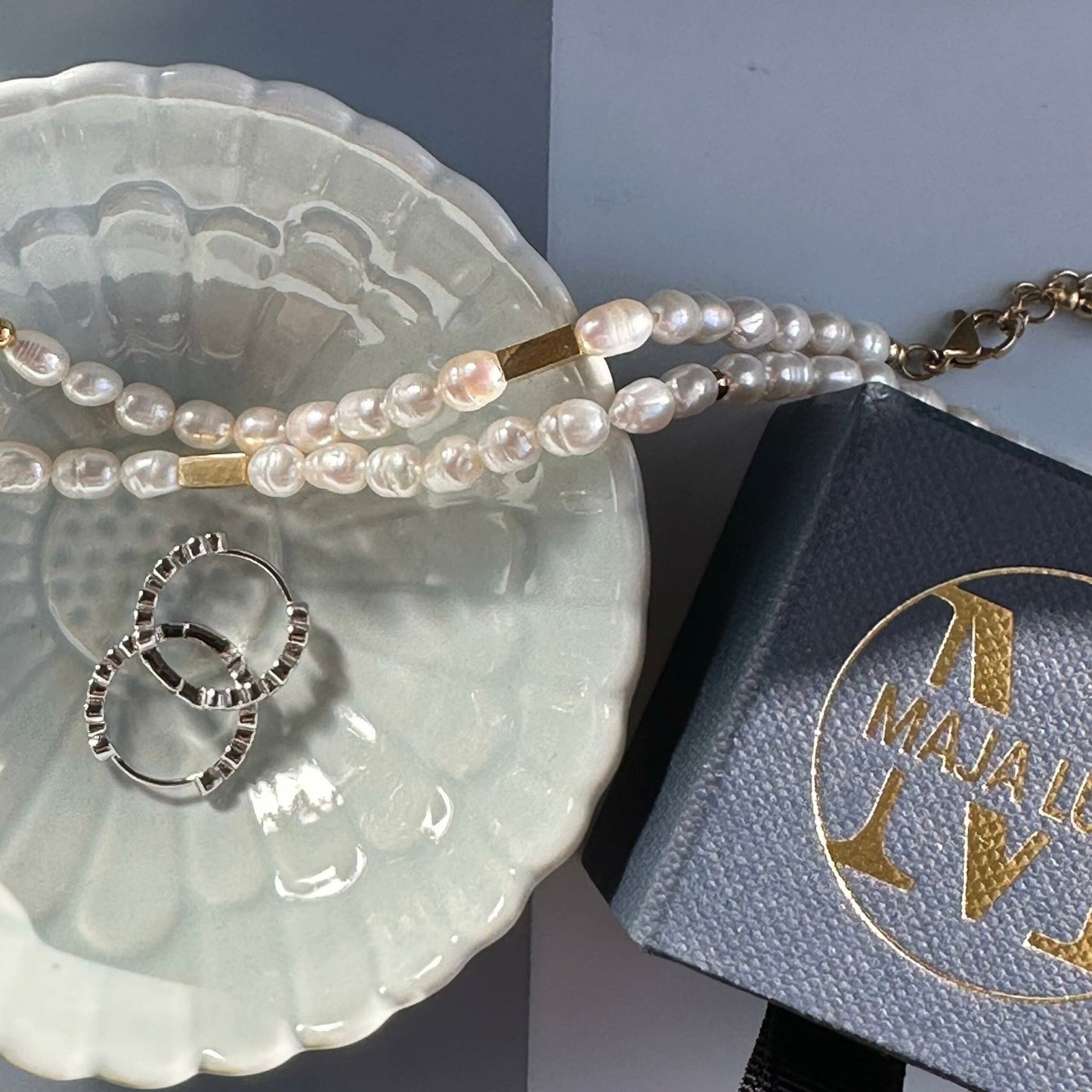 Øreringe LETIZIA Sterling sølv - VIAMAJA.DK