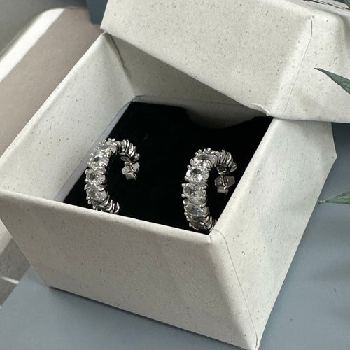 Øreringe MELANIE sølvbelagt - VIAMAJA.DK