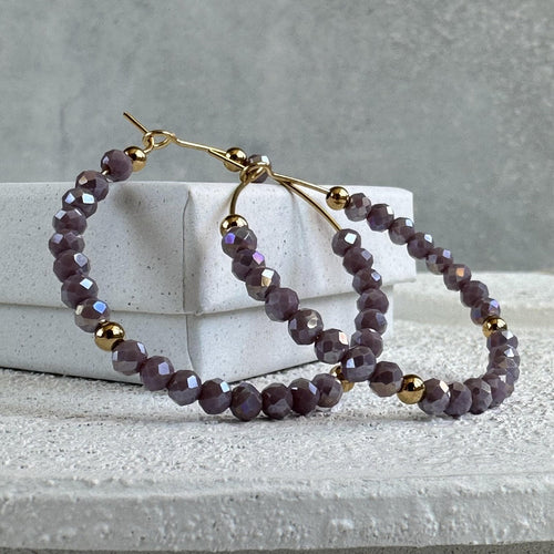 Øreringe Merle – Lavendel - VIAMAJA.DK