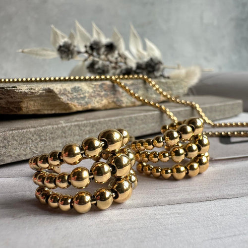 Øreringe Minna forgyldt - Vandfast - VIAMAJA.DK