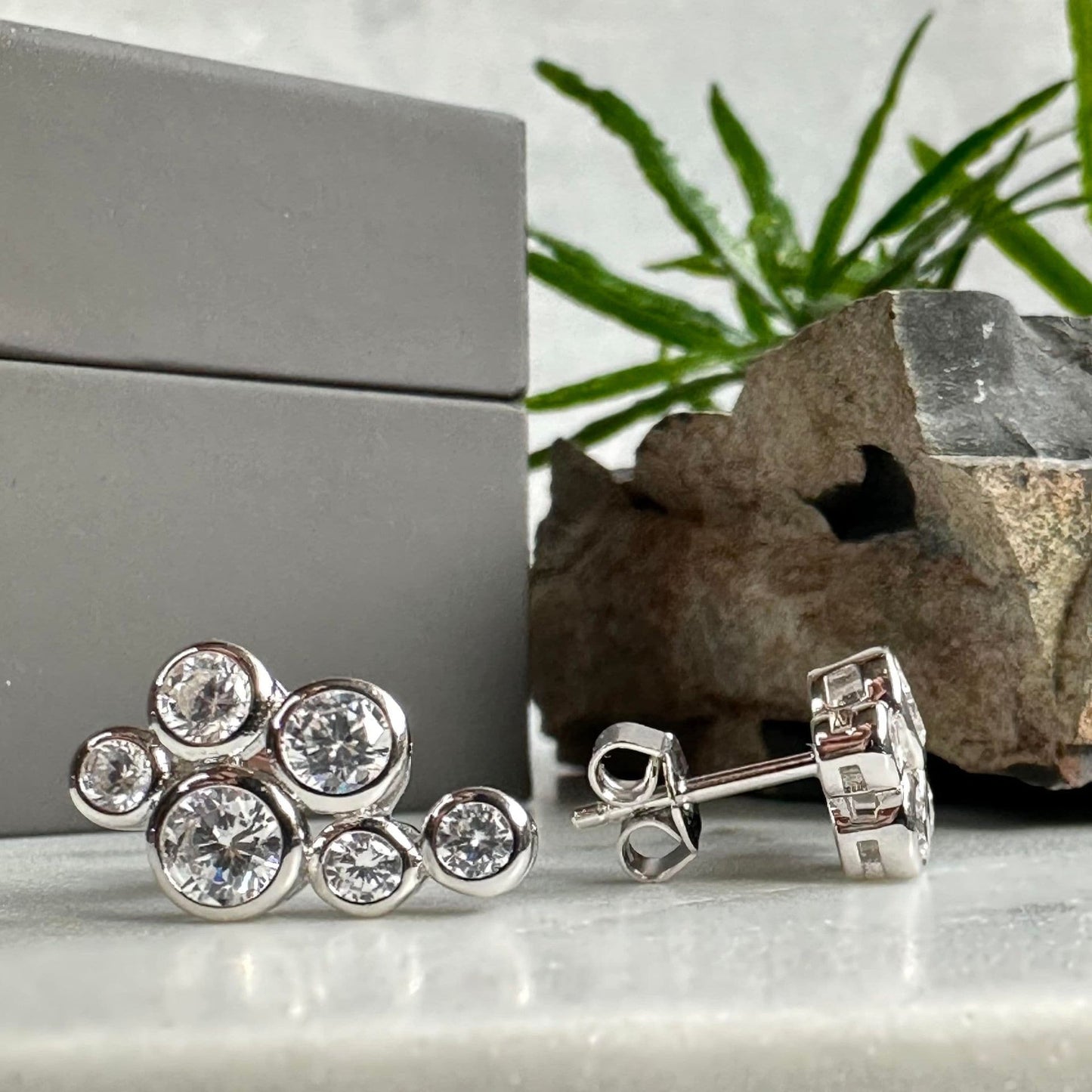 Øreringe Miriam Clear - Sterling Silver - VIAMAJA.DK