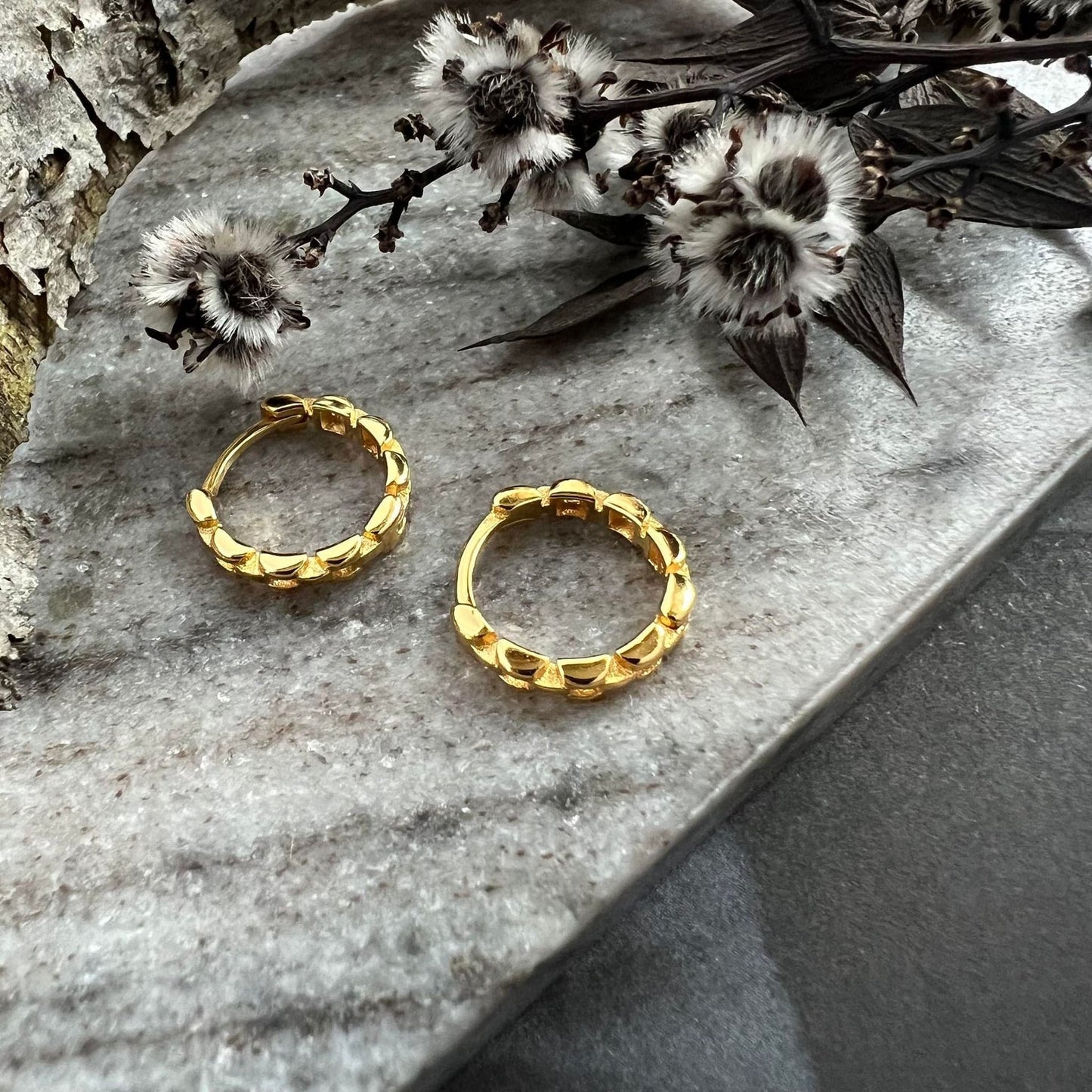 Øreringe Rachel 18K forgyldt - VIAMAJA.DK